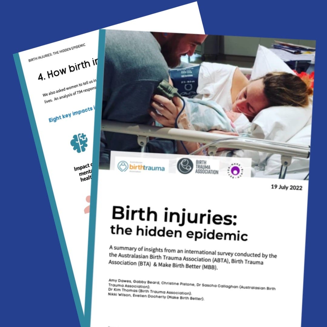 Birth injuries report blue background2